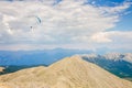 Paraglider flying over mount Tahtali