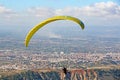 Paraglider at Cenes in the Sierra Nevada, Spain Royalty Free Stock Photo