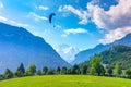 Paraglider in Interlaken, Switzerland