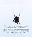 Paraglider and JFK quote