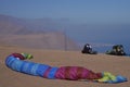 Paragliding over Iquique in northern Chile