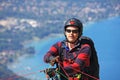 Paraglider launching wing