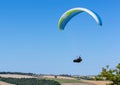 Single Paraglider in mid air