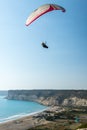 Paraglider over Kourion, Cyprus