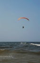 Paraglider over the ocean Royalty Free Stock Photo