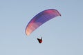 The paraglider pilot in the sky Royalty Free Stock Photo