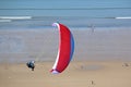 Paraglider at Rhossili Royalty Free Stock Photo