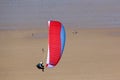 Paraglider at Rhossili Royalty Free Stock Photo