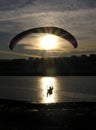 Paraglider silhouette Royalty Free Stock Photo