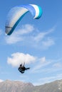 Paraglider in the sky.