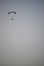 The paraglider in the sky