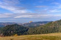 Paraglider taking off from mountain Royalty Free Stock Photo