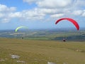 Paragliders above Dartmoor