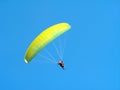 paragliders bottom view of the wing Royalty Free Stock Photo