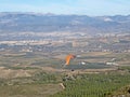 Paragliders flying from Padul in Spain