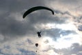 Paragliders in Silhouette