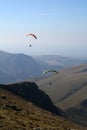 Paragliders in Snowdonia