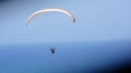 Paragliding above the bay Akrotiri, Cyprus