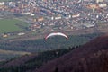 Paragliding above Maribor, Slovenia