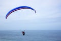 Paragliding above the ocean Royalty Free Stock Photo