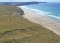 Perranporth Beach, Cornwall Royalty Free Stock Photo