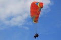 Paragliding activities in the area of Puncak, Bogor