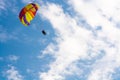 Paragliding along beautiful coastline