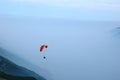 Paragliding in The Alps Royalty Free Stock Photo