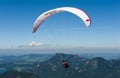 Paragliding in alps Royalty Free Stock Photo