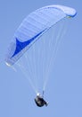 Paragliding in a clear blue sky Royalty Free Stock Photo