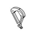 paragliding extreme sport isometric icon vector illustration Royalty Free Stock Photo