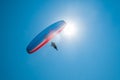 Paragliding flight tandem. Extreme sports activity Royalty Free Stock Photo