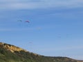 Paragliding in the Fonte da Telha beach