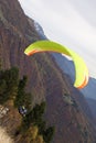 Paragliding in free fall