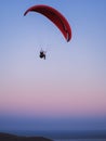 Paragliding at the mountain voloshin at the koktebel crimea