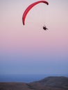 Paragliding at the mountain voloshin at the koktebel crimea