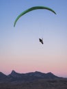 Paragliding at the mountain voloshin at the koktebel crimea