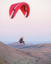 Paragliding at the mountain voloshin at the koktebel crimea