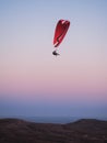 Paragliding at the mountain voloshin at the koktebel crimea