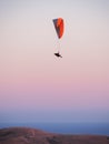 Paragliding at the mountain voloshin at the koktebel crimea