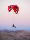 Paragliding at the mountain voloshin at the koktebel crimea