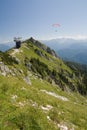 Paragliding in mountains