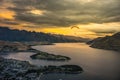 Paragliding over Queenstown, New Zealand Royalty Free Stock Photo