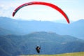 Paragliding over Swiss Alpes