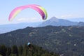 Paragliding in Samoens, French Alps Royalty Free Stock Photo