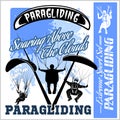 Paragliding. Sport emblem