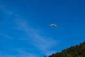 Paragliding sport with nice landscapes