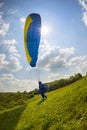 Paragliding sport in the sky