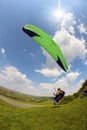 Paragliding sport in the sky