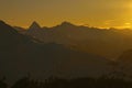 Paragliding into the sunset